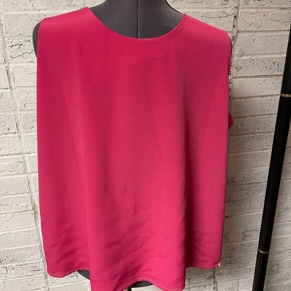 Susan Graver Style Pink Orange Red Sleeveless Tank Top XL - Picture 3 of 6